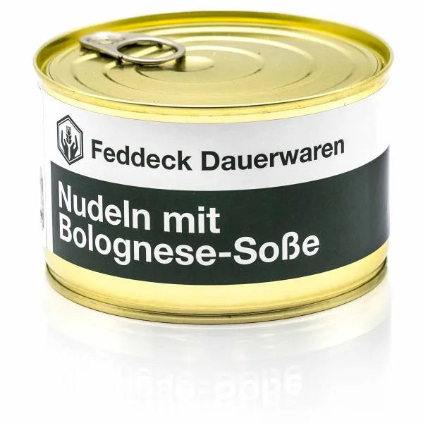 Feddeck Dauerwaren Fertiggericht Dose Nudeln Bolognese 400 g - ASMC