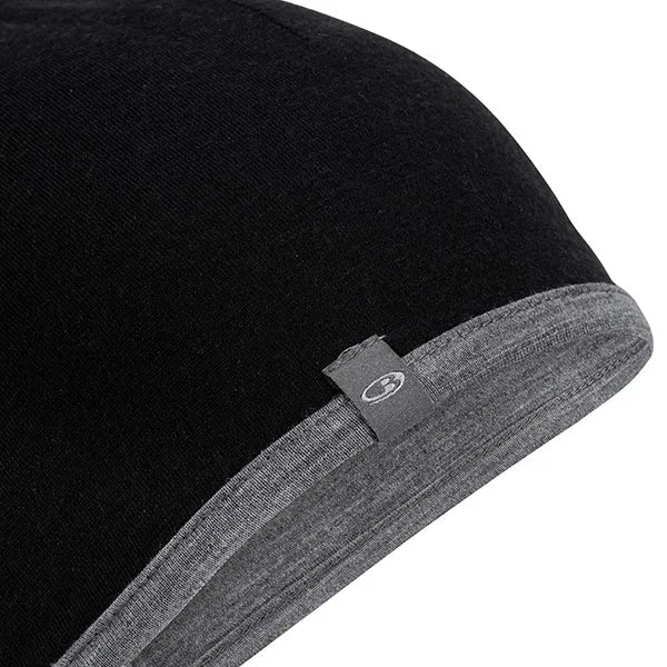 Icebreaker Mütze Pocket Hat schwarz gritstone heather