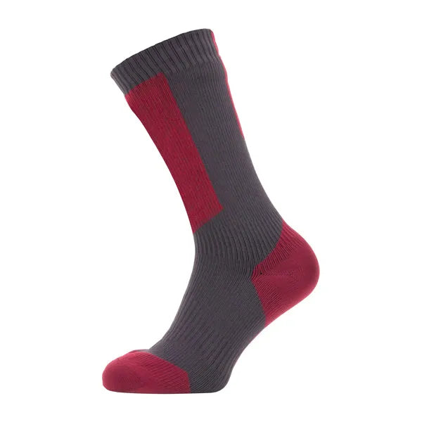 Sealskinz Socken Runton grau rot weiß