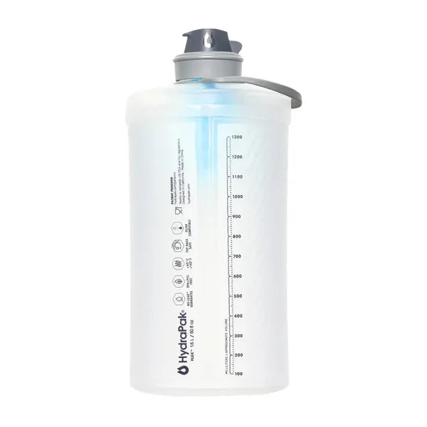 HydraPak Trinkflasche Flux+ 1.5 L mit Filter weiß