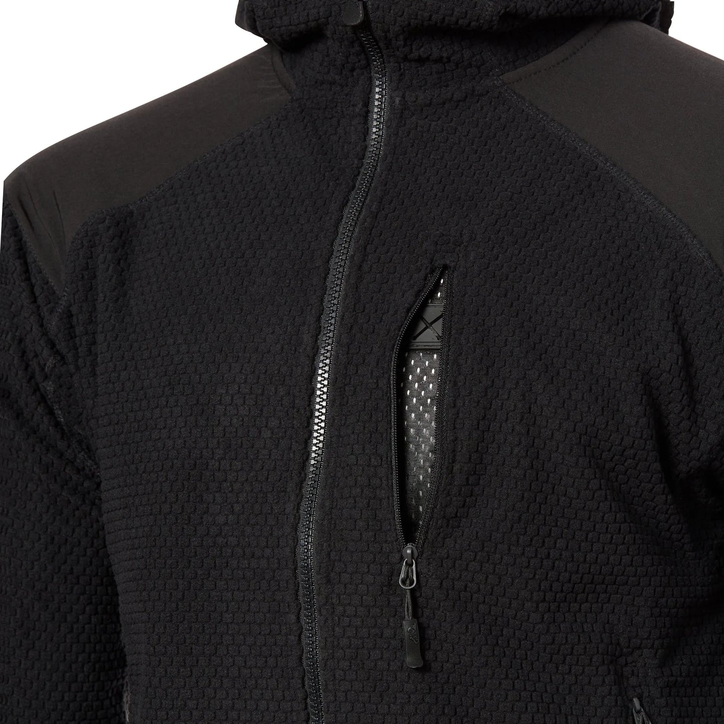 Jacke Alpha Hoodie Grid Fleece