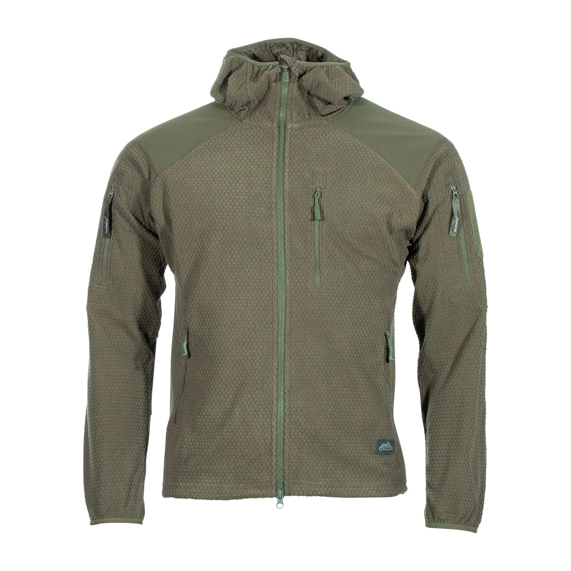 Jacke Alpha Hoodie Grid Fleece