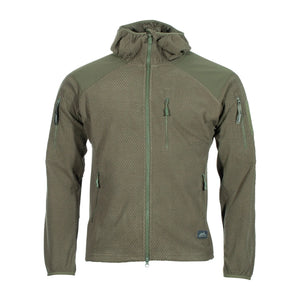 Jacke Alpha Hoodie Grid Fleece