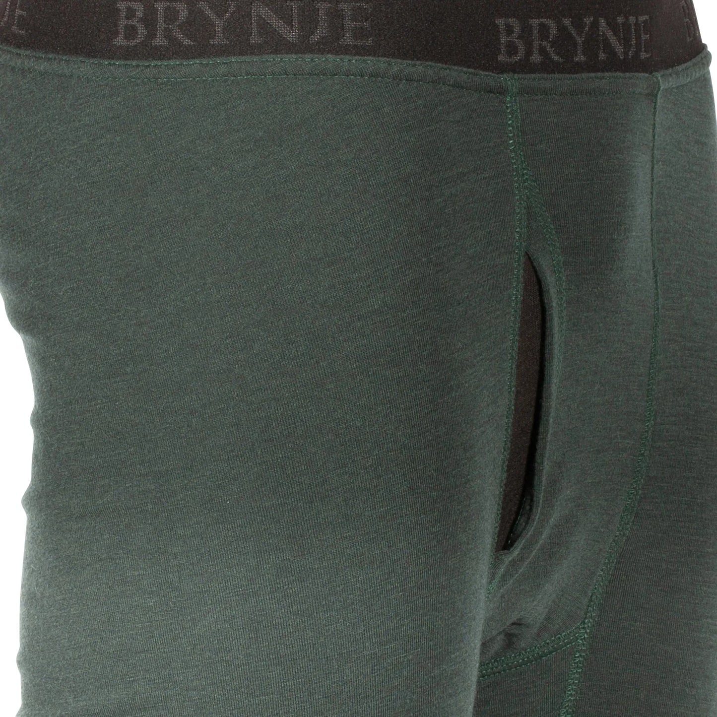 Brynje Brynje Thermohose Arctic Double lang mit Eingriff oliv - ASMC