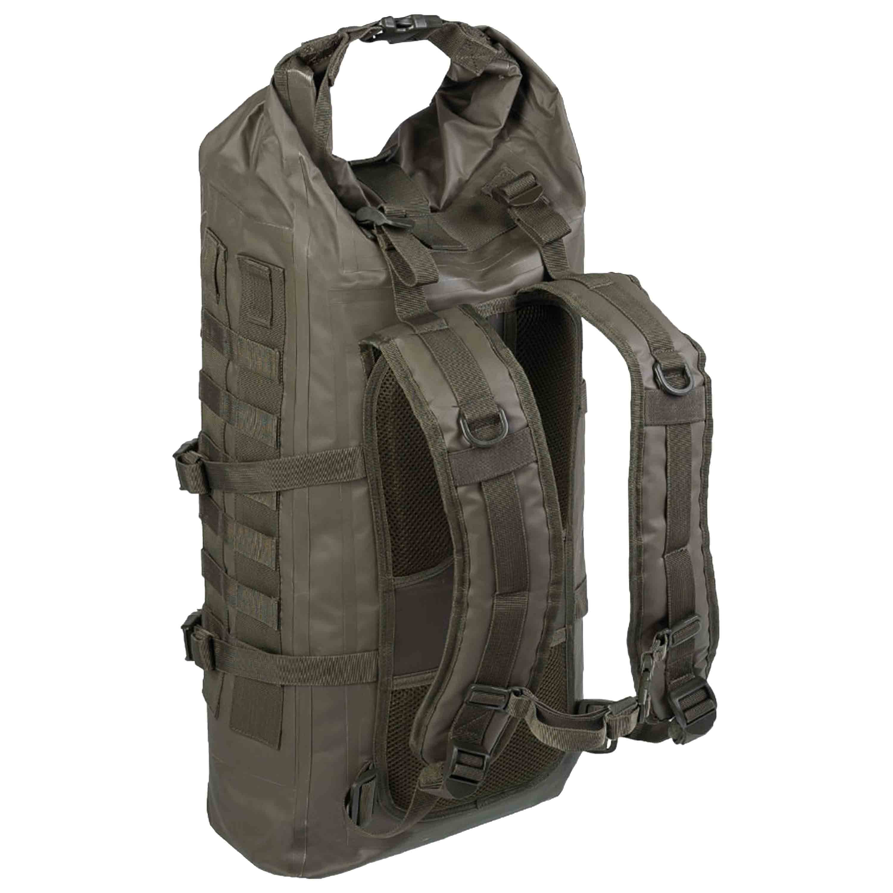 Mil-Tec Rucksack Tactical Backpack Seals Dry-Bag oliv