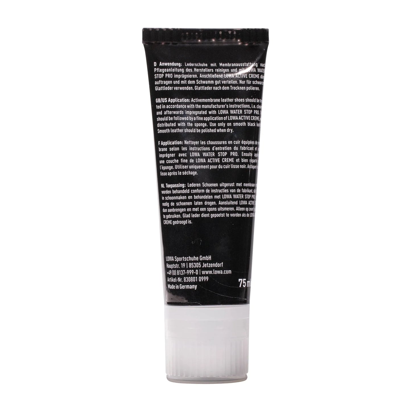 LOWA LOWA Schuhcreme Active Creme 75 ml schwarz - ASMC