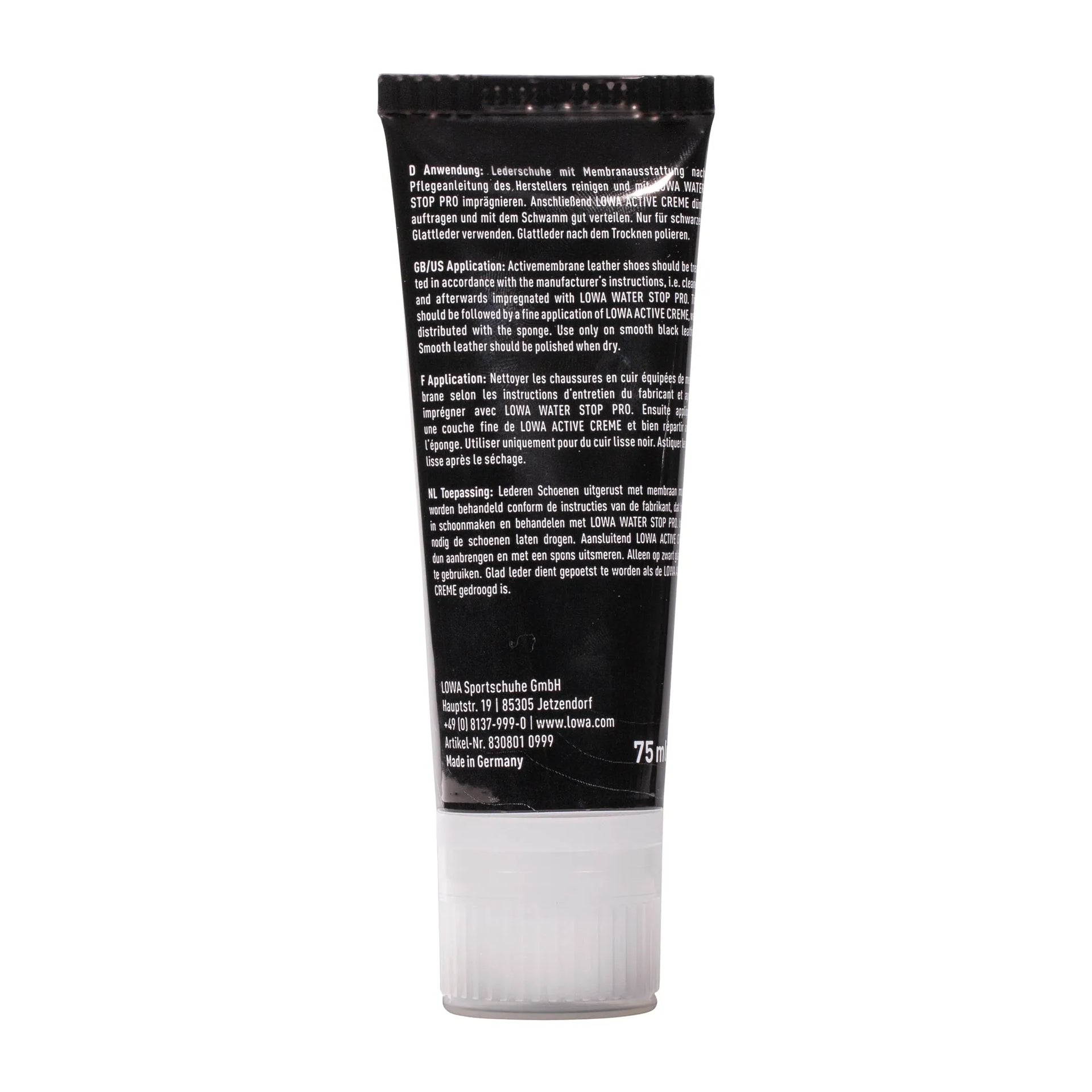 LOWA Schuhcreme Active Creme 75 ml schwarz