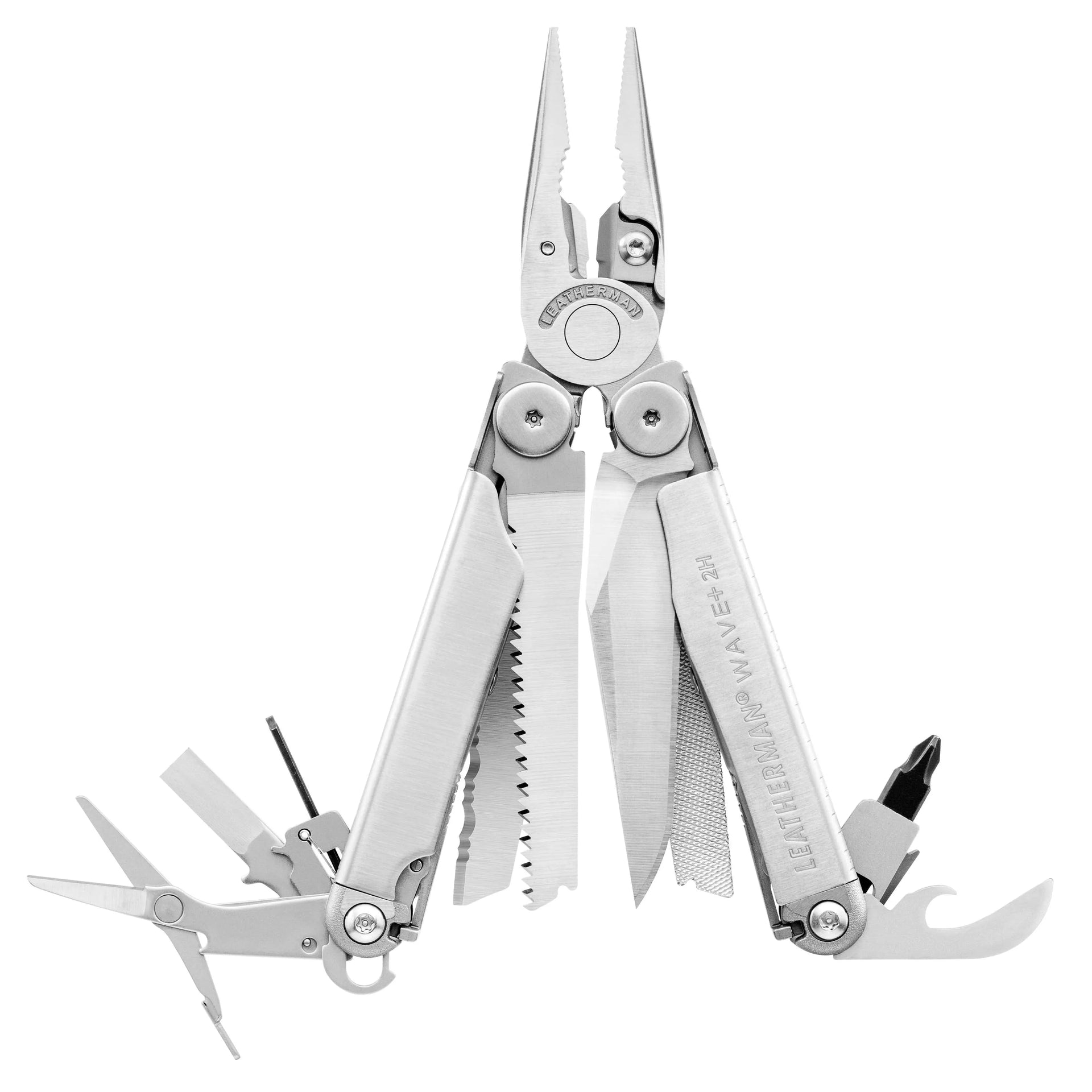 Leatherman Multitool Wave Plus 2H silberfarben