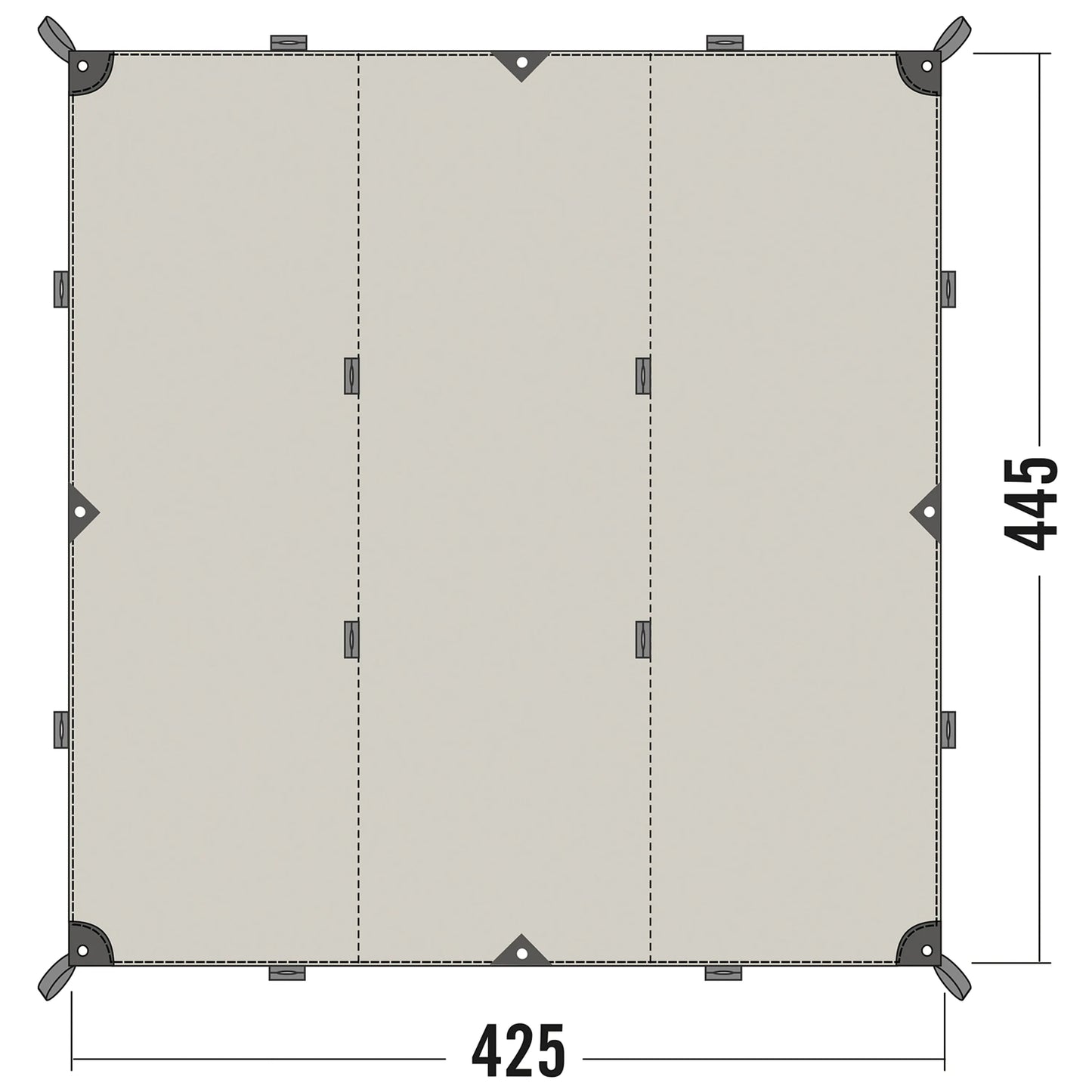 Tatonka Sonnensegel Tarp 1 TC sand beige