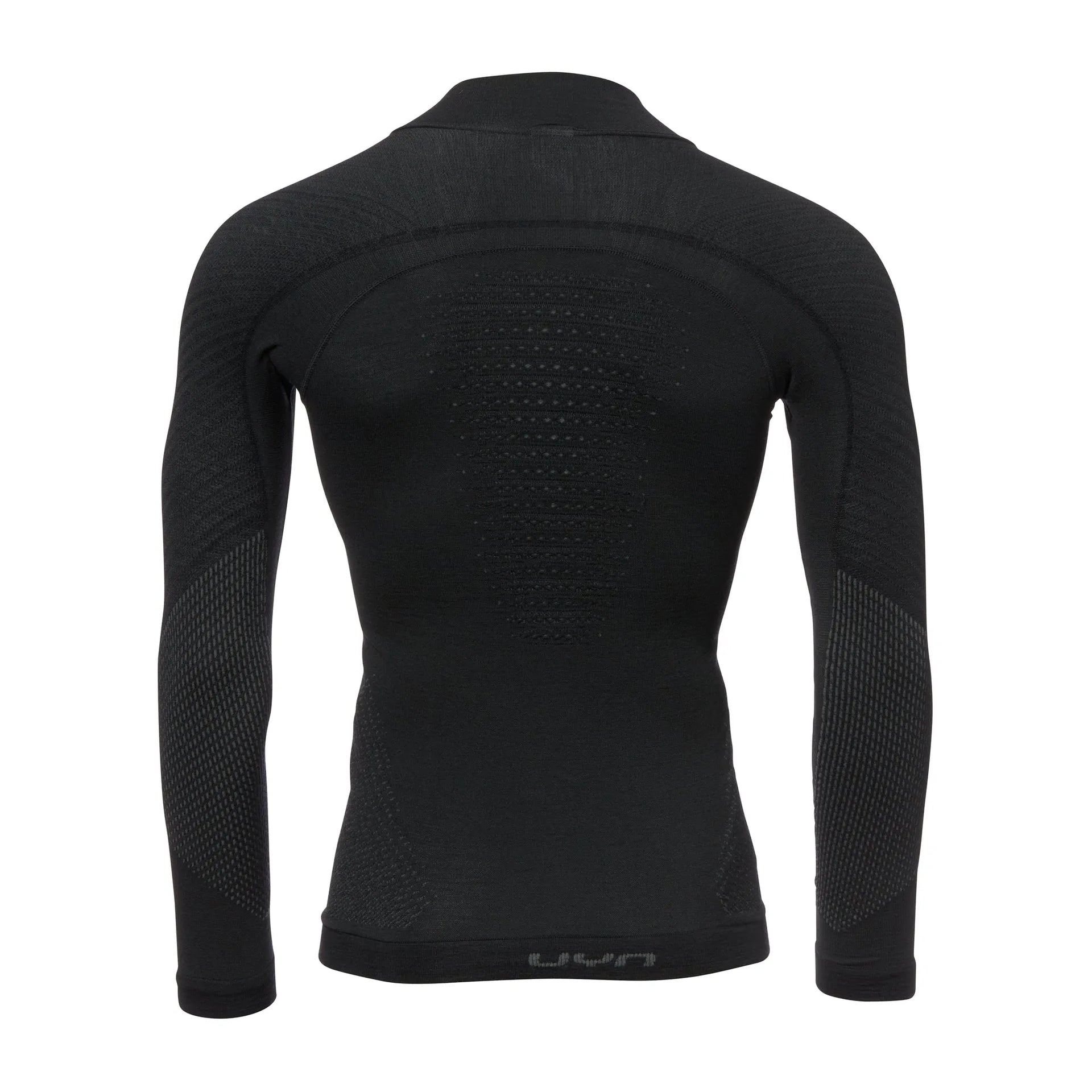 UYN Longsleeve Rollkragen Fusyon Merino Männer schwarz anthrazit