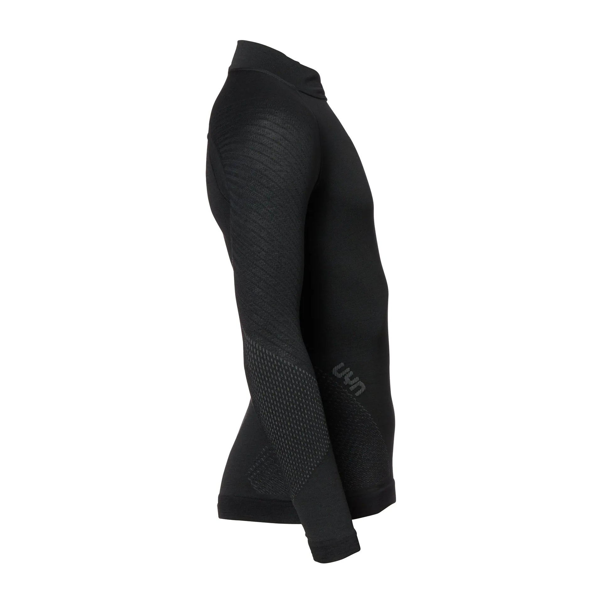 UYN UYN Longsleeve Rollkragen Fusyon Merino Männer schwarz anthrazit - ASMC