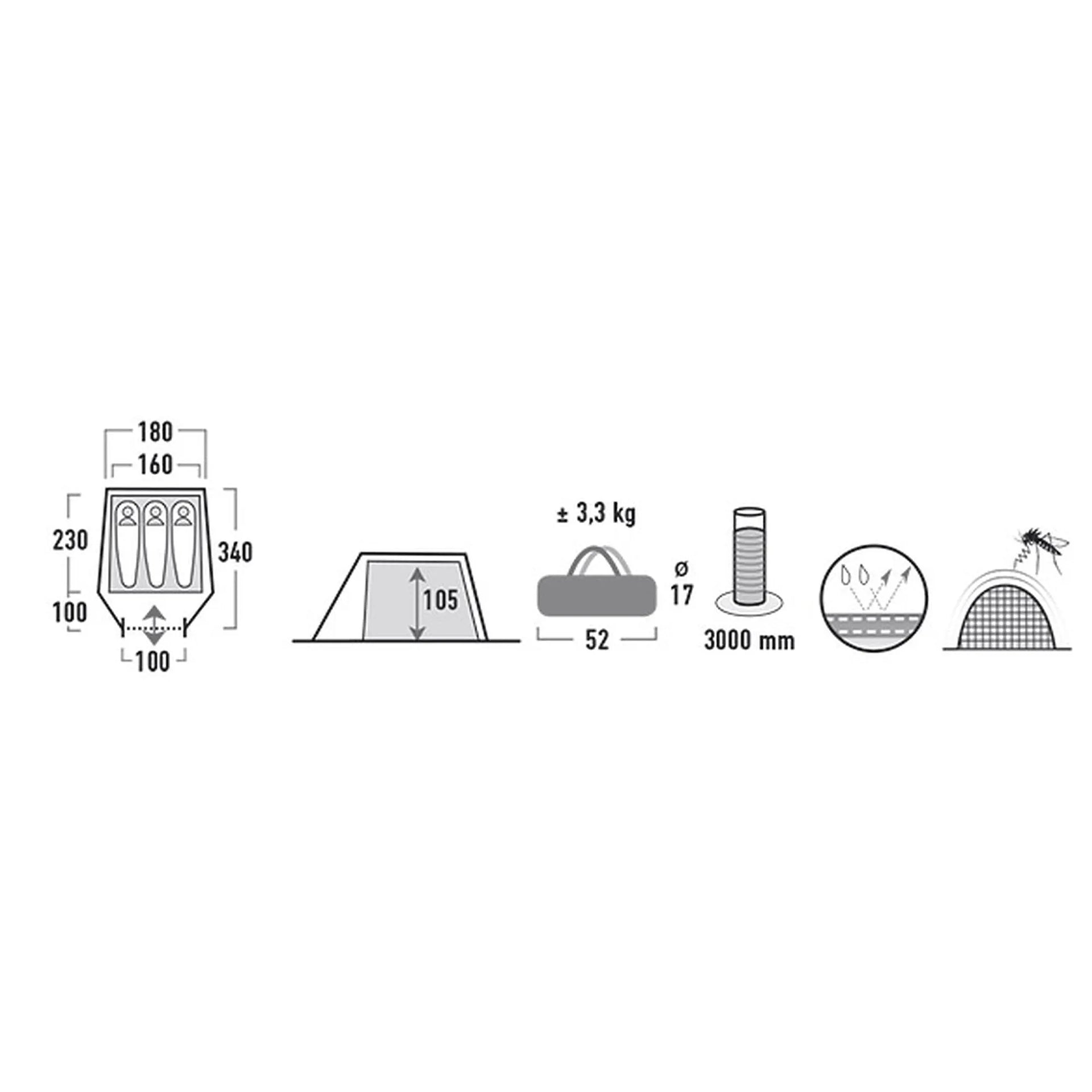 High Peak Zelt Kite 3 - ASMC