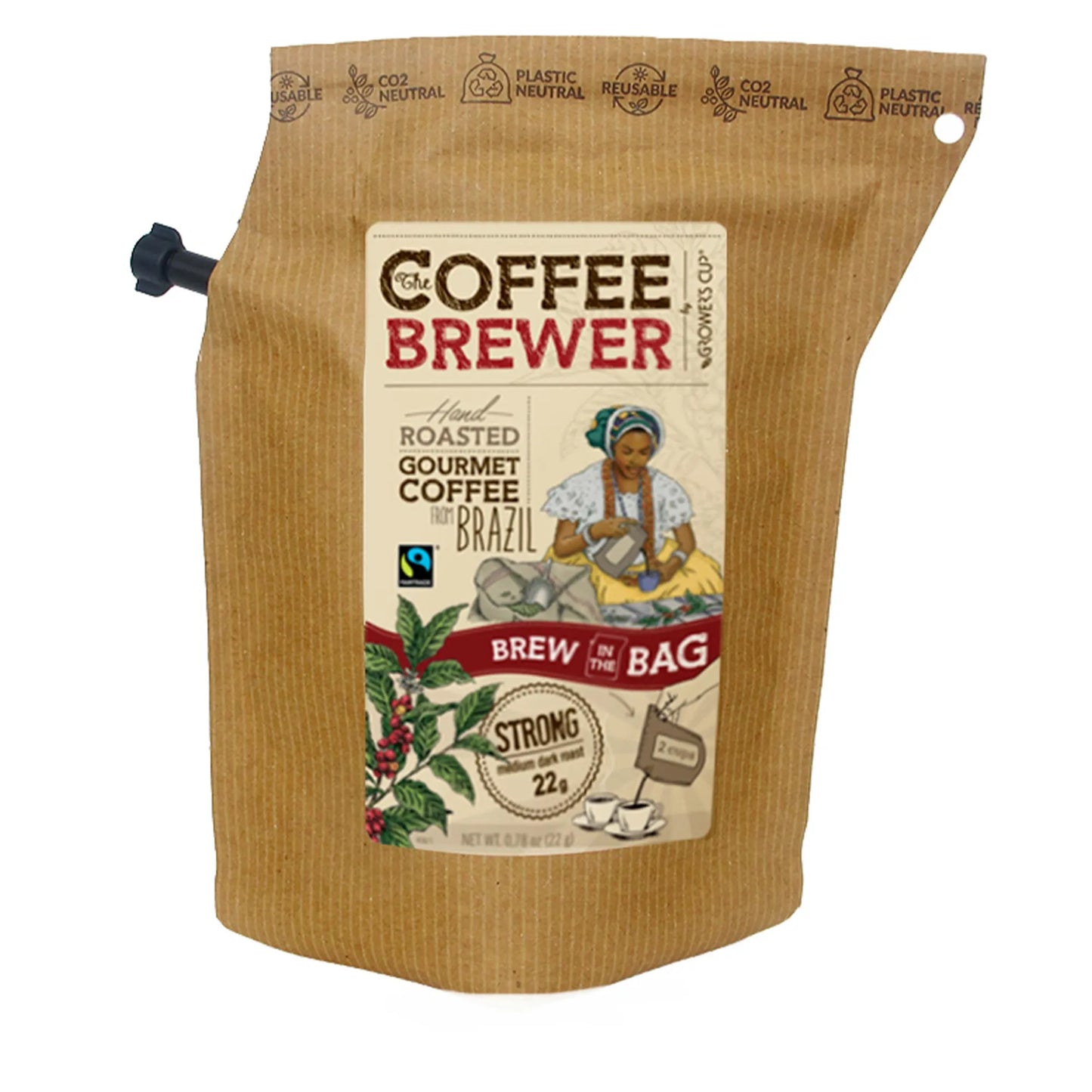 The Brew Company Kaffee 2 Cups Brazil 22 g - ASMC