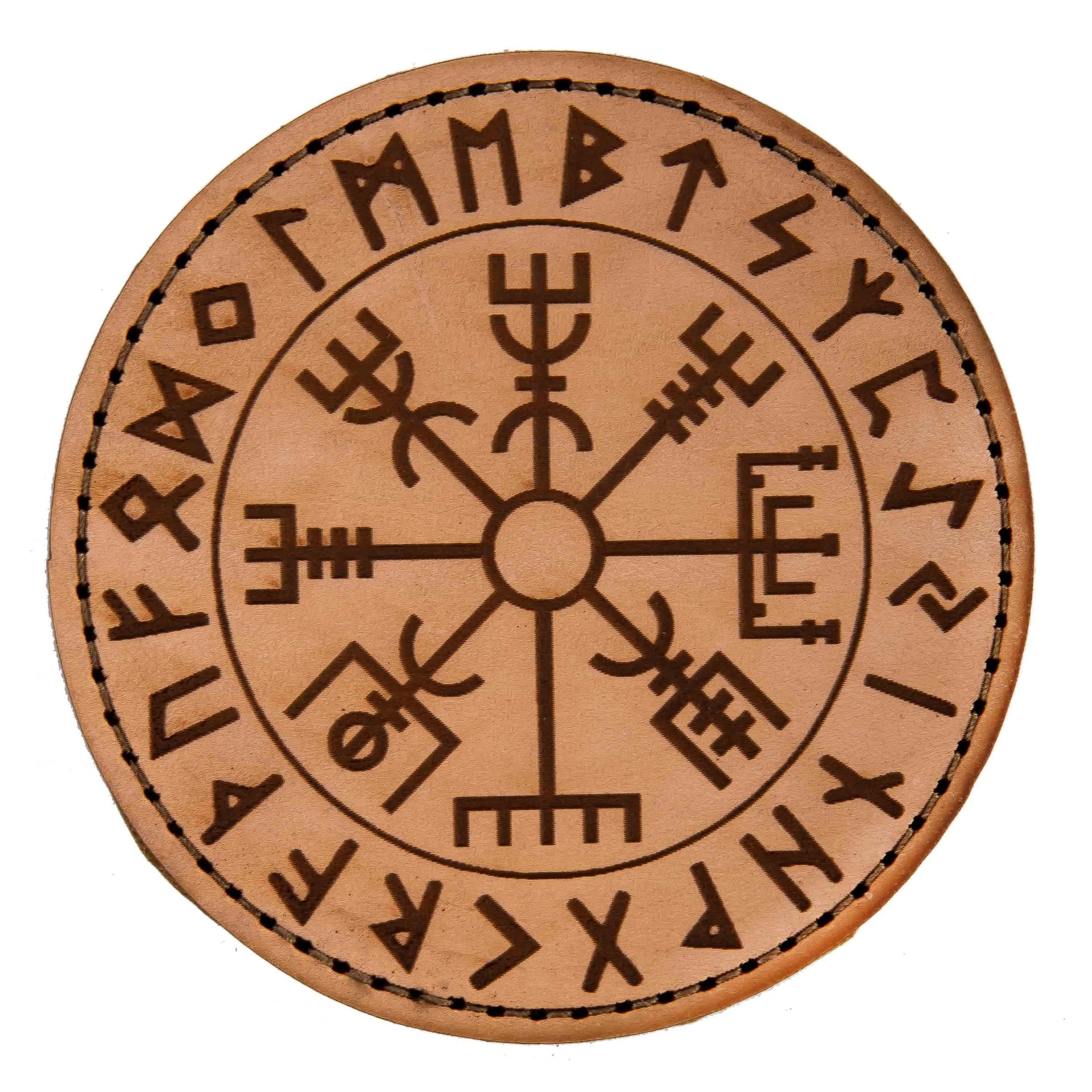 Lederpatch Vegvísir