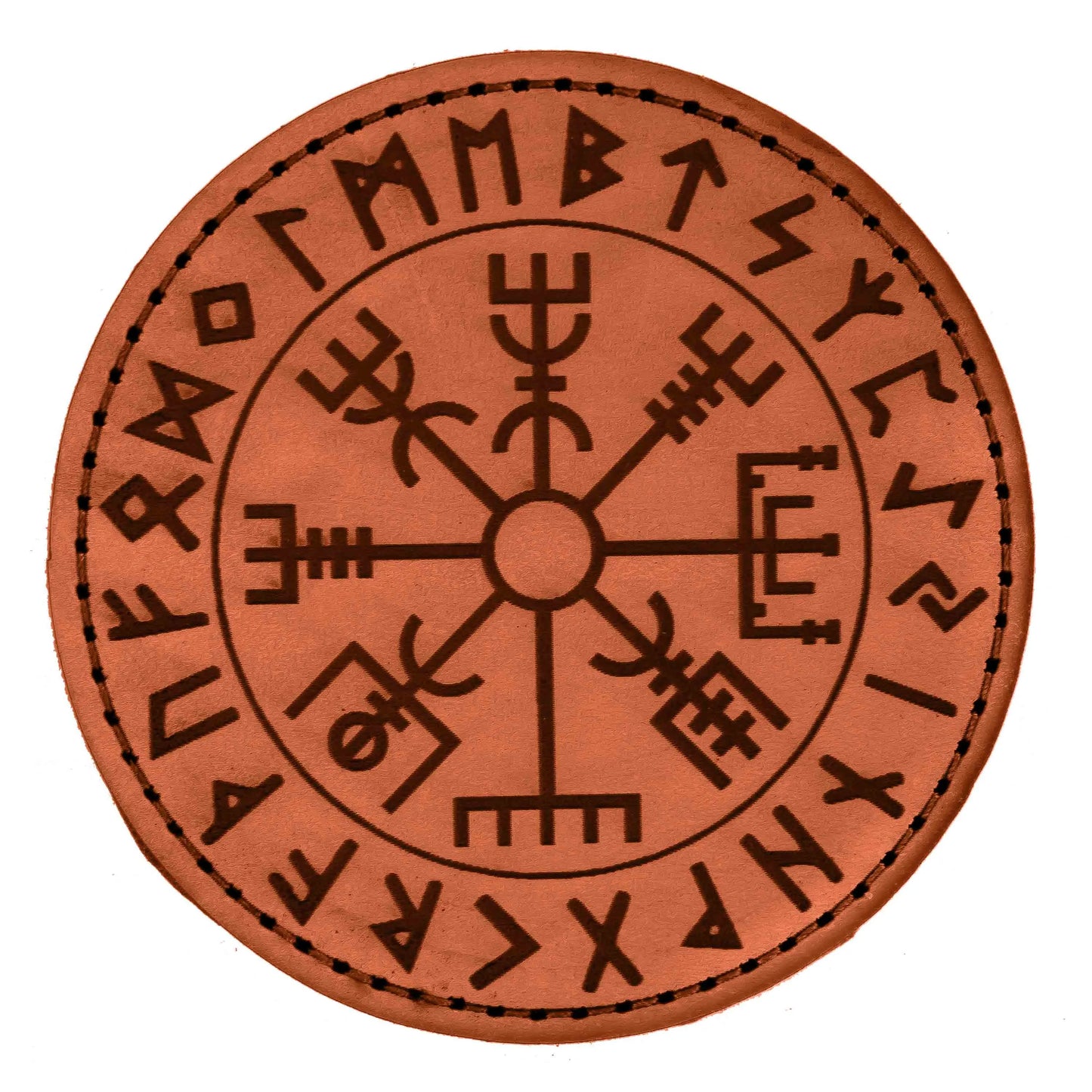 Lederpatch Vegvísir