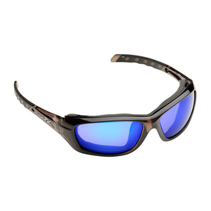 Brille Gravity Polarized Blue Mirror Black Crystal Frame