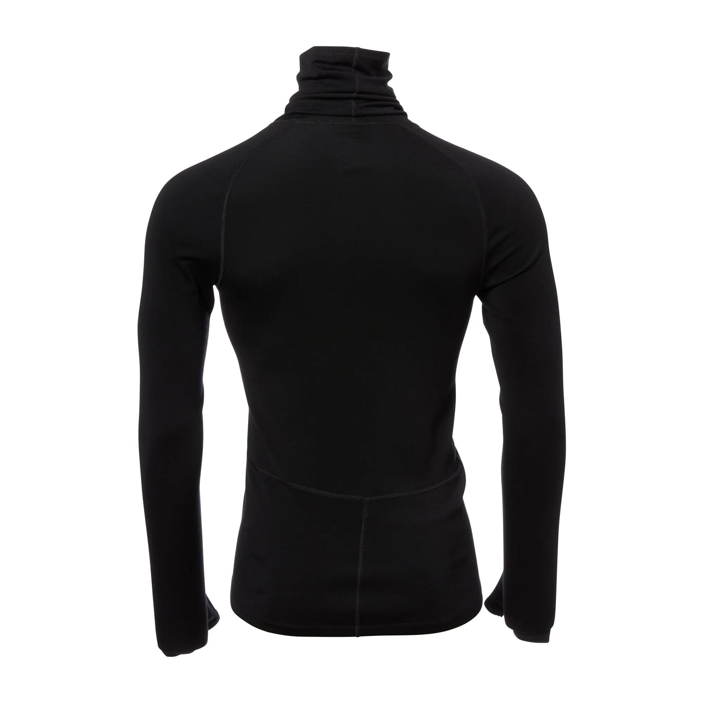 Icebreaker Langarmshirt Roll Neck Merino Männer schwarz