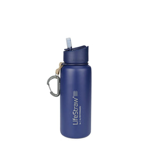 Wasserflasche Go Edelstahl mit Filter 0.7 L