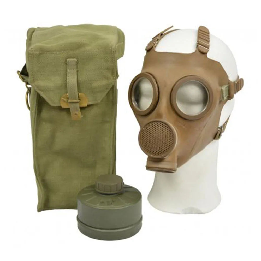 Belgische Armee Belgische ABC Schutzmaske M51 Filter und Tasche gebraucht - ASMC