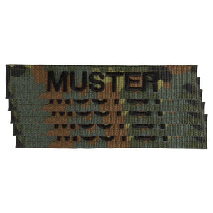 ASMC Namensbänder 5er Set flecktarn schwarz - ASMC