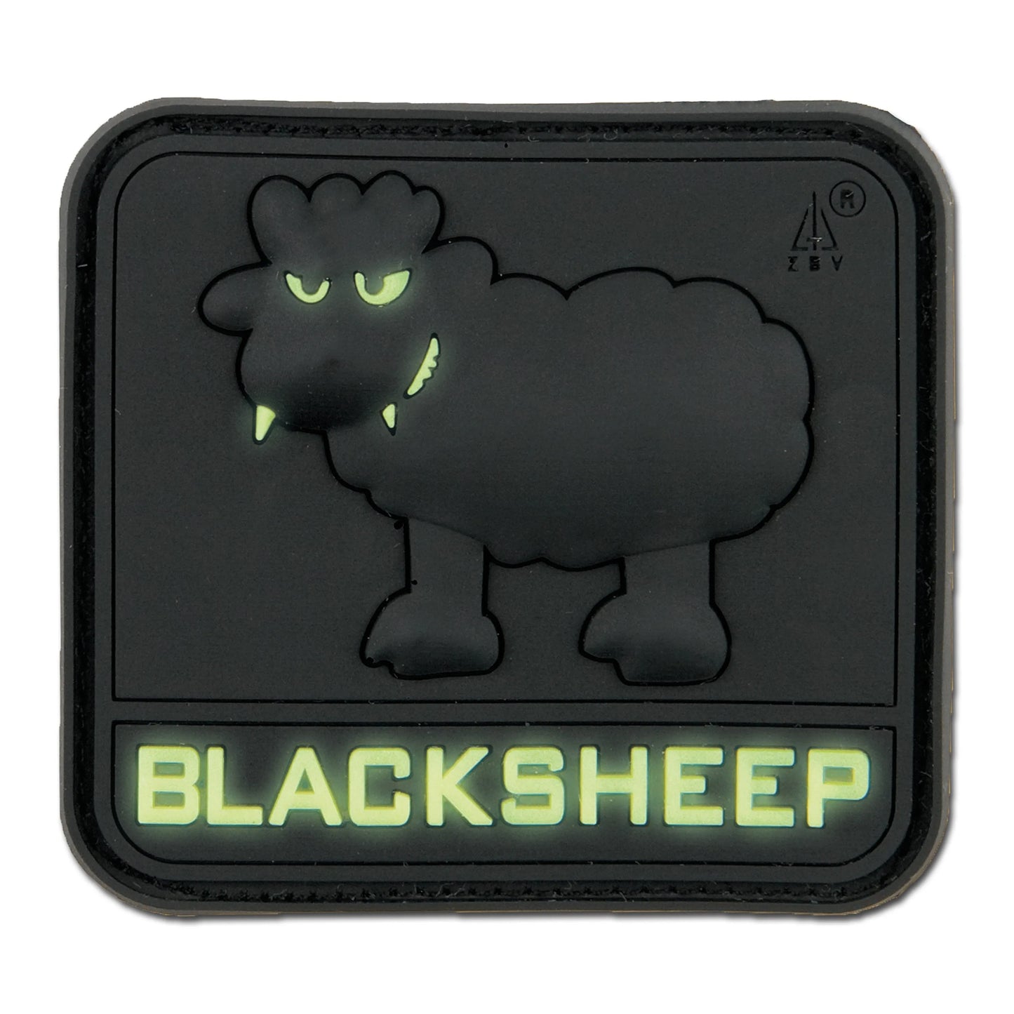 Jackets To Go 3D-Patch BlackSheep nachleuchtend - ASMC