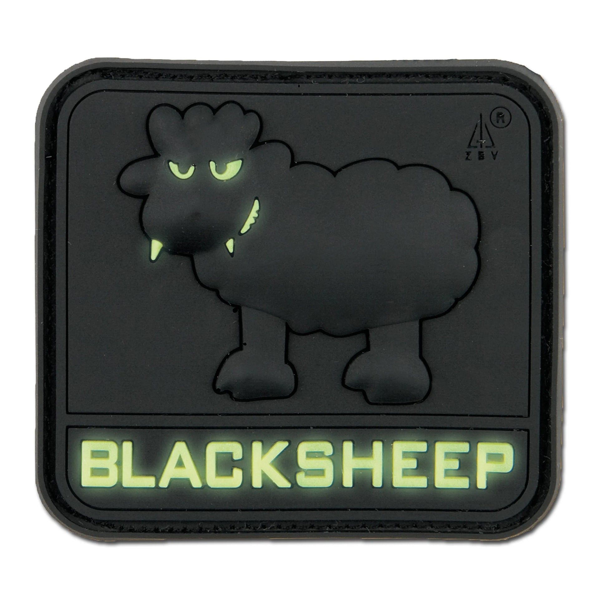 3D-Patch BlackSheep nachleuchtend