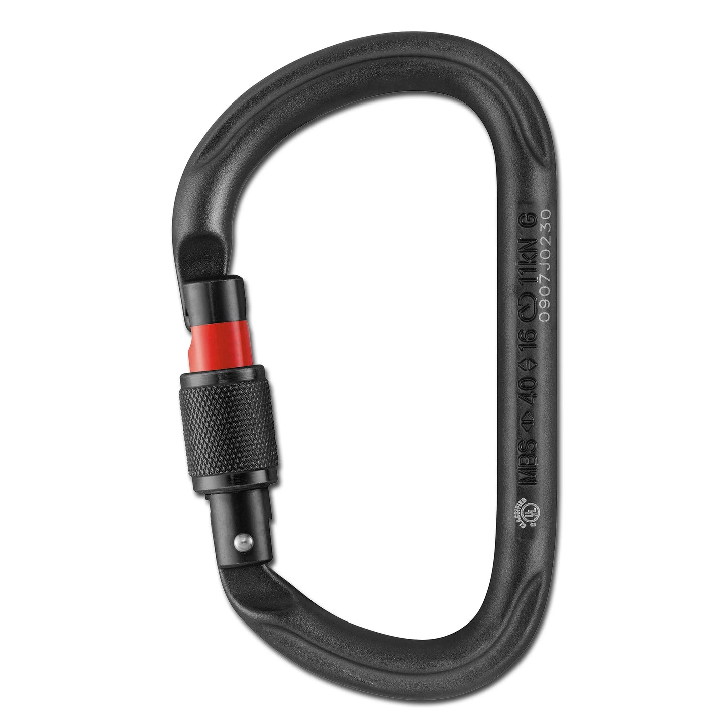 Karabiner Petzl Vulcan Screw Lock schwarz