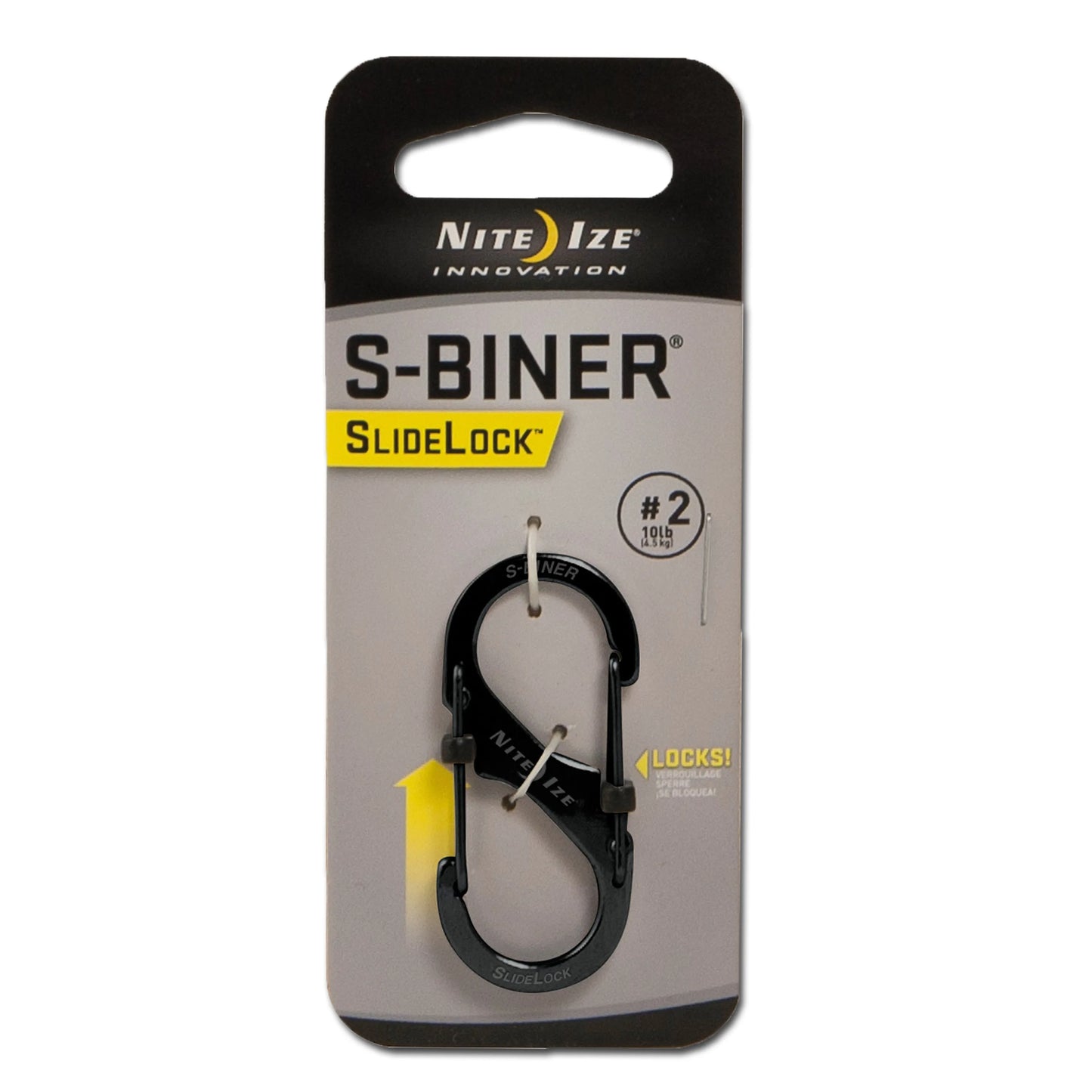 Nite Ize Karabiner S-Biner SlideLock Edelstahl - ASMC