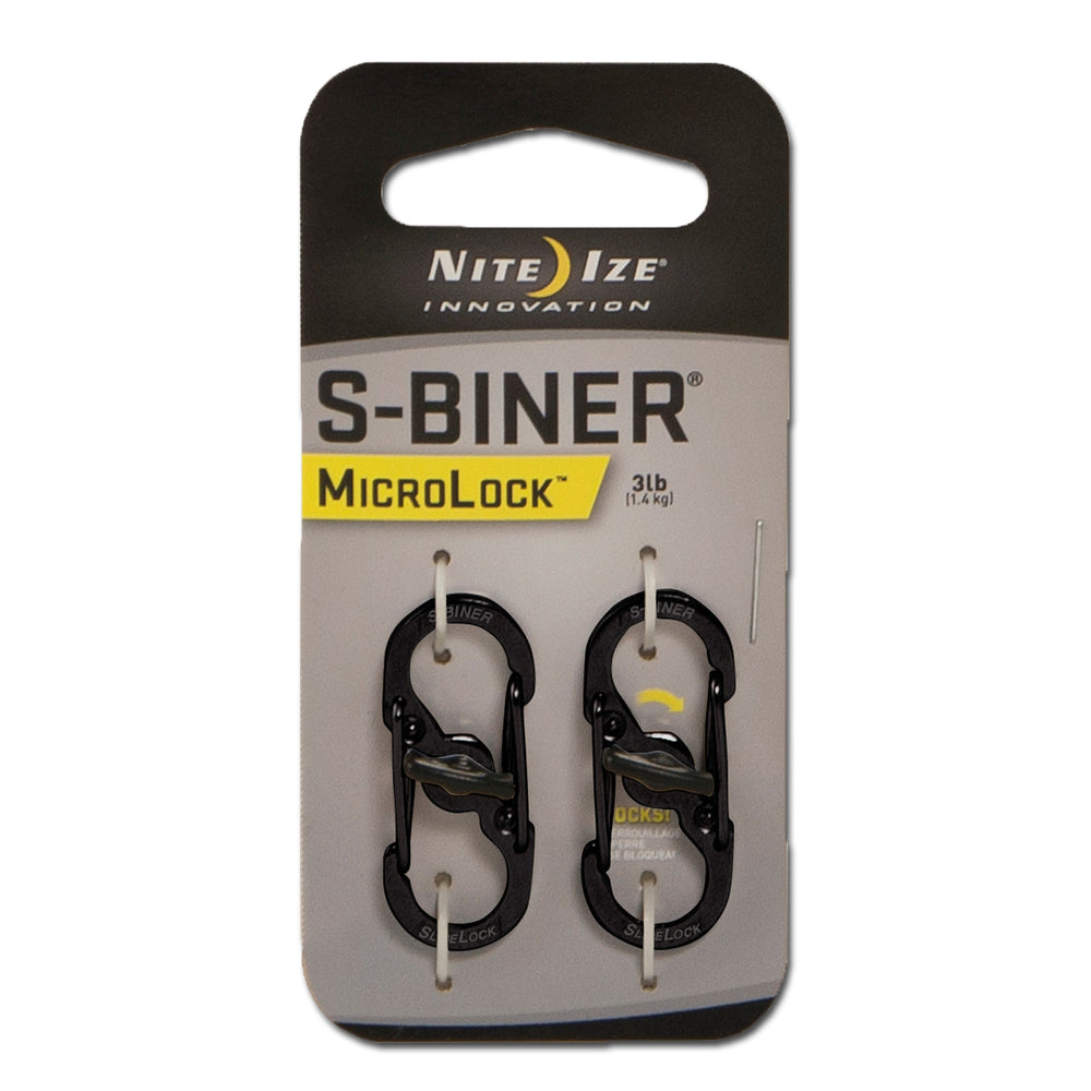 Karabiner S-Biner MicroLock 2er Pack
