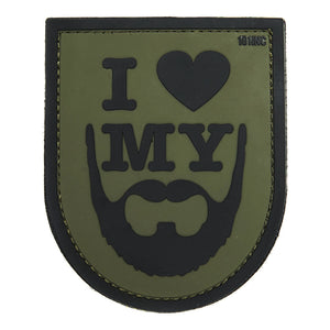 101 INC 3D Patch I love my Beard - ASMC