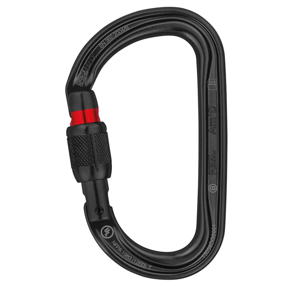 Petzl Karabiner AmD Screw Lock schwarz