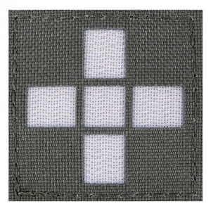 Patch Rot Kreuz BW groß