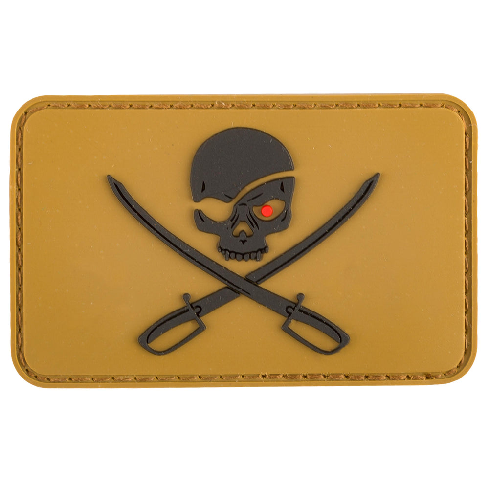 3D Patch Skull with Swords