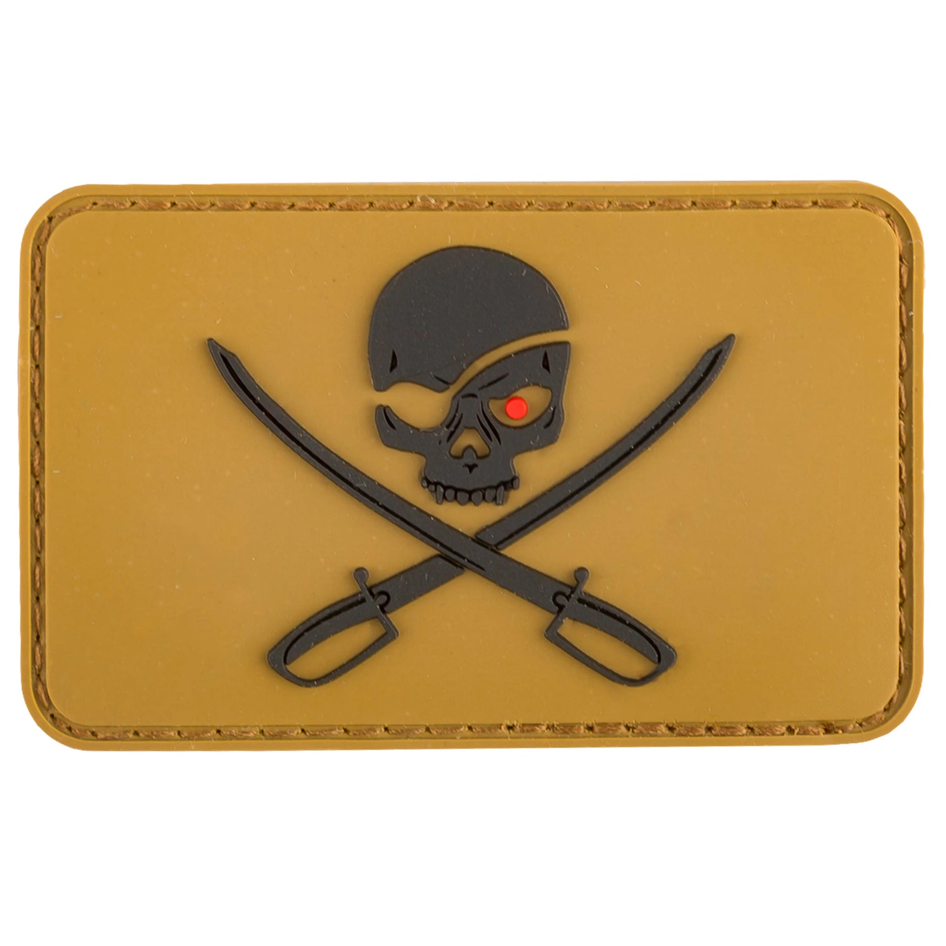 3D Patch Skull with Swords