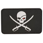 3D Patch Skull with Swords