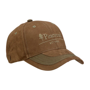 Pinewood Cap 2 Color suede brown mossgreen