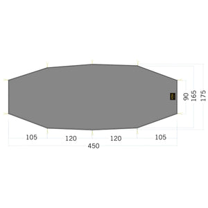 Tatonka Zeltunterlage Floor Sheet LT Rokua 3 steingrau oliv