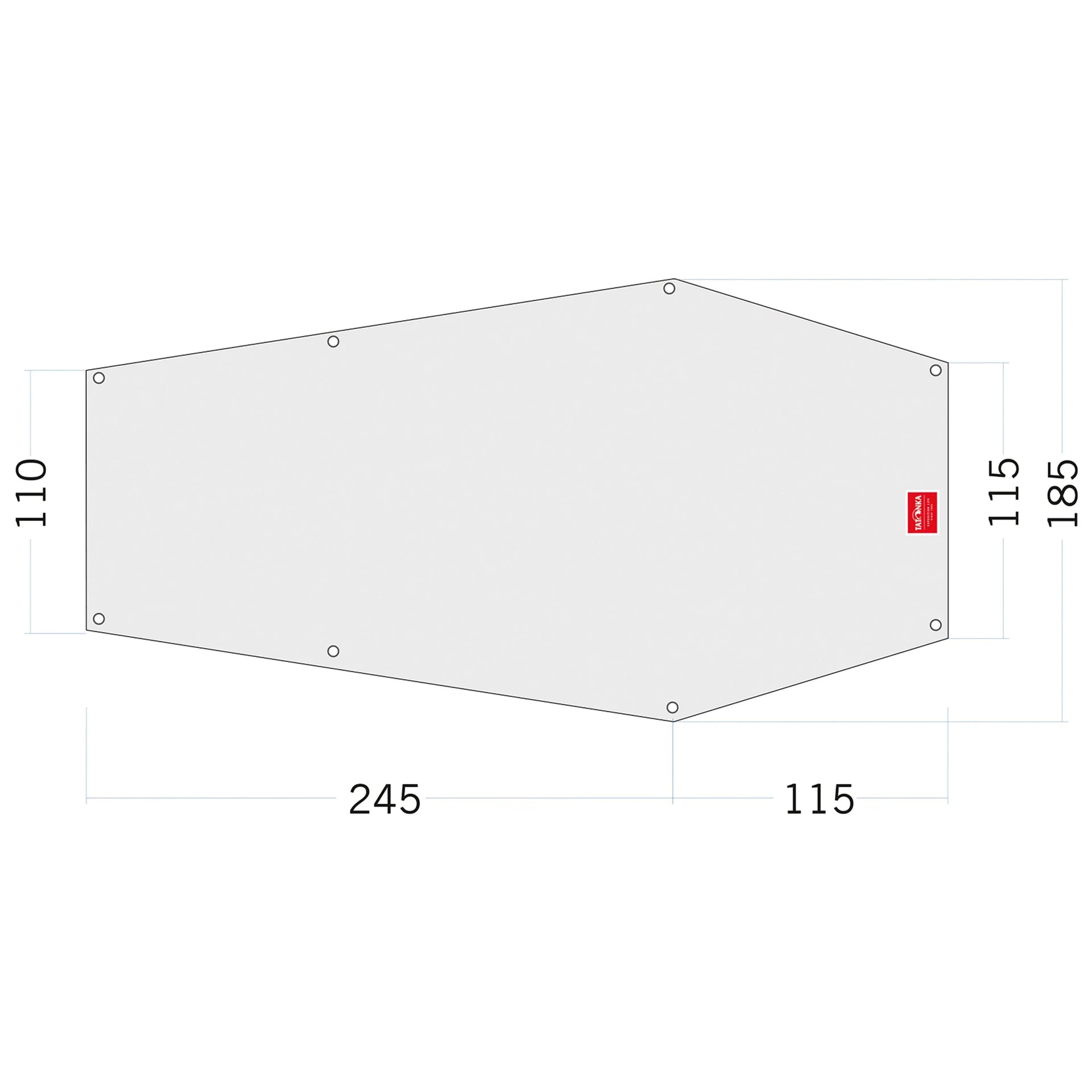 Tatonka Zeltunterlage Floor Sheet PE Narvik 3 weiß