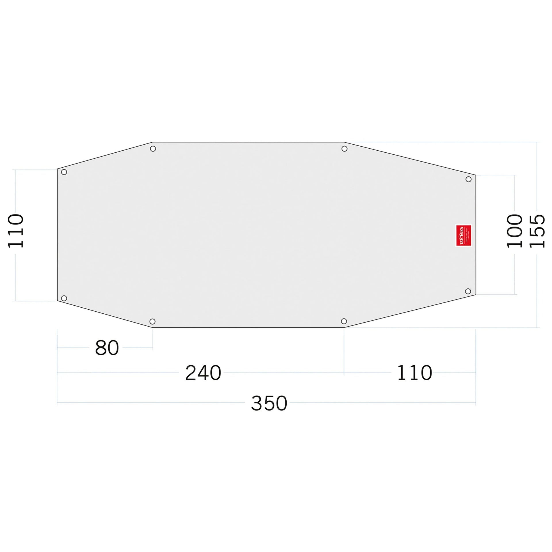 Tatonka Zeltunterlage Floor Sheet PE Arctis 2 weiß