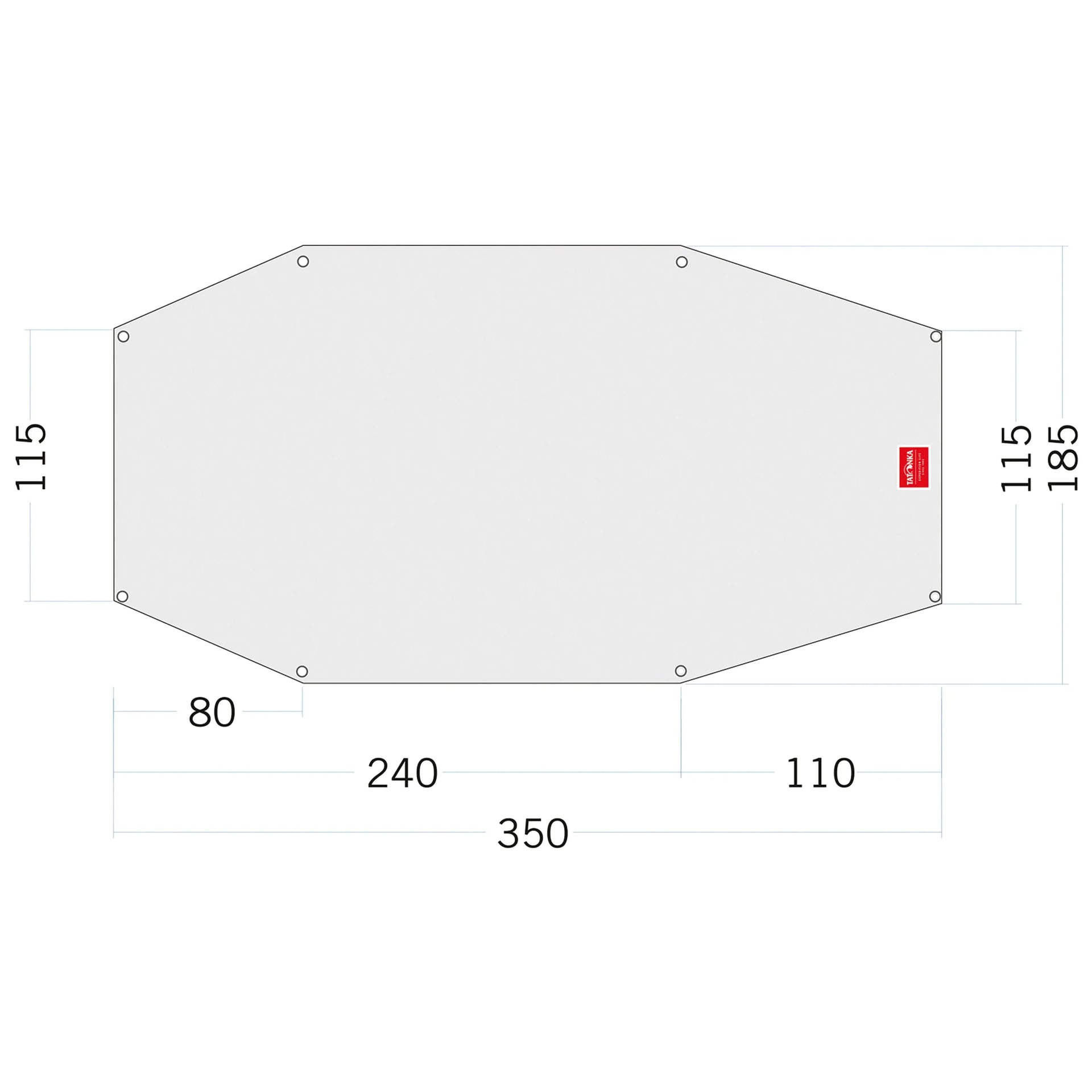 Tatonka Zeltunterlage Floor Sheet PE Arctis 3 weiß