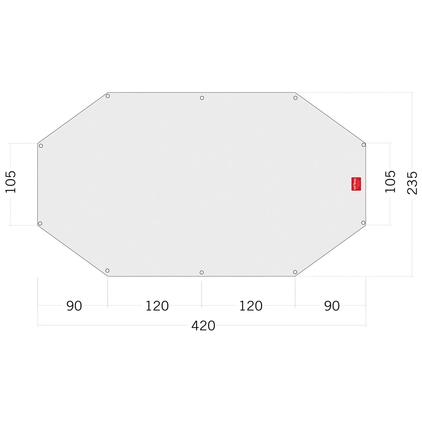 Tatonka Zeltunterlage Floor Sheet PE Alaska 4 weiß