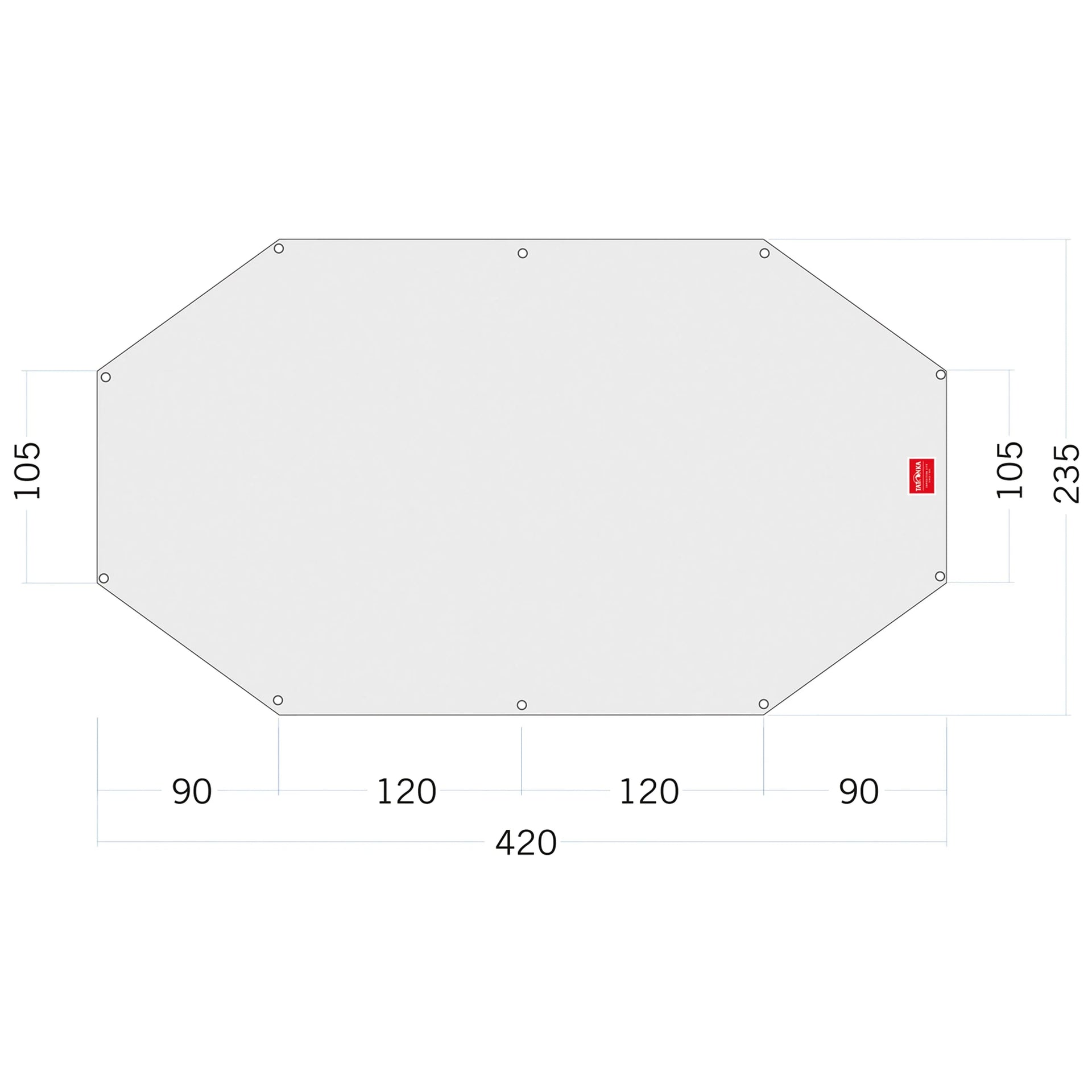 Tatonka Zeltunterlage Floor Sheet PE Alaska 4 weiß