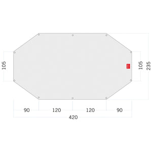 Tatonka Zeltunterlage Floor Sheet PE Alaska 4 weiß