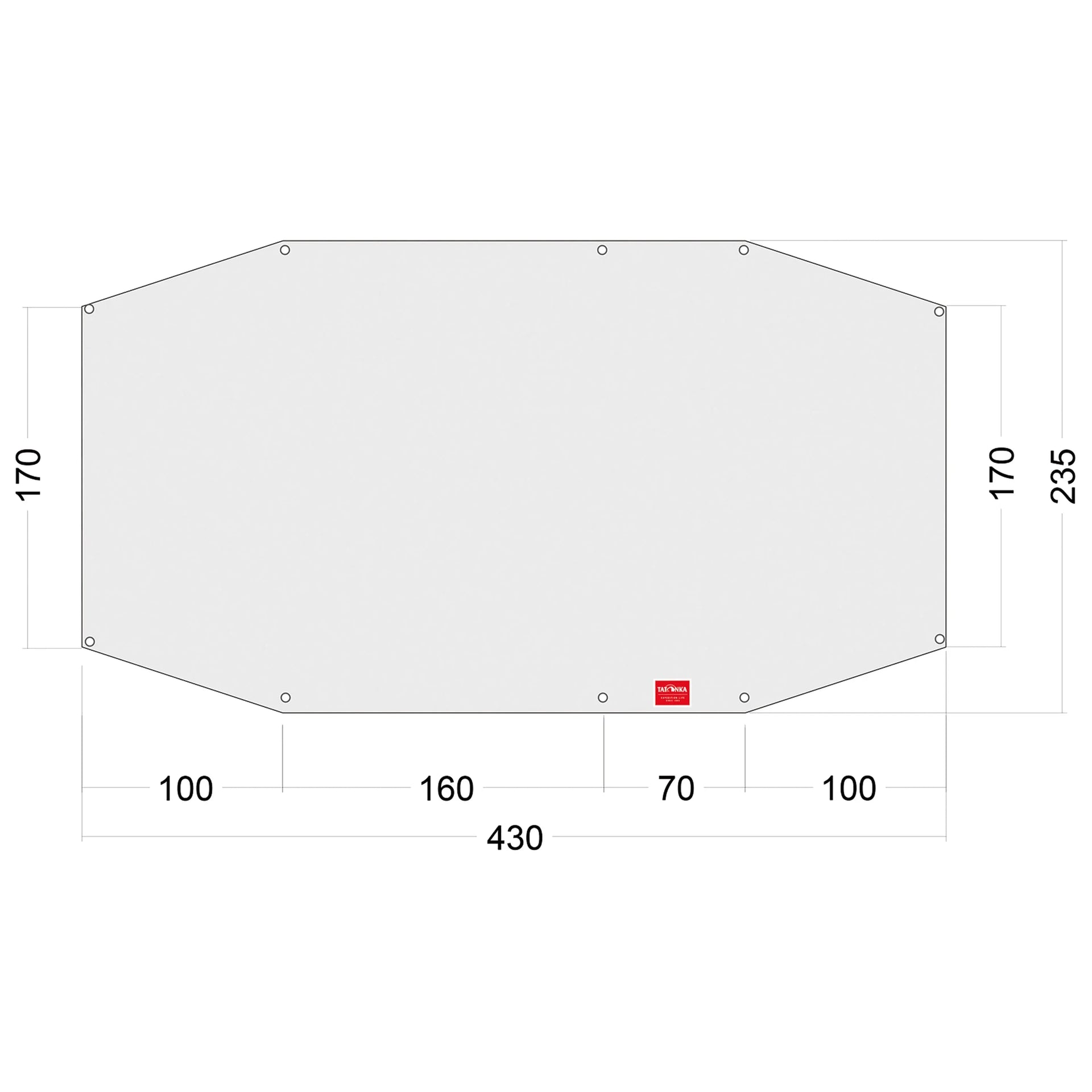 Tatonka Zeltunterlage Floor Sheet PE Alaska 3 DLX weiß