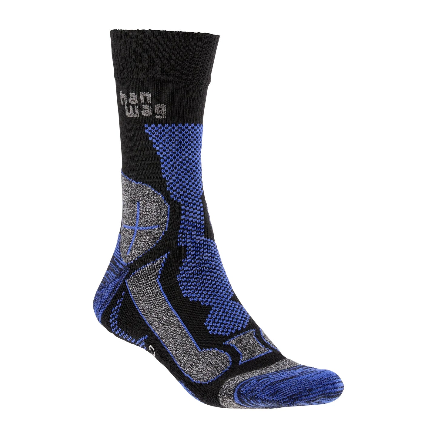 Hanwag Hanwag Socken Merino Trek schwarz royal blue - ASMC