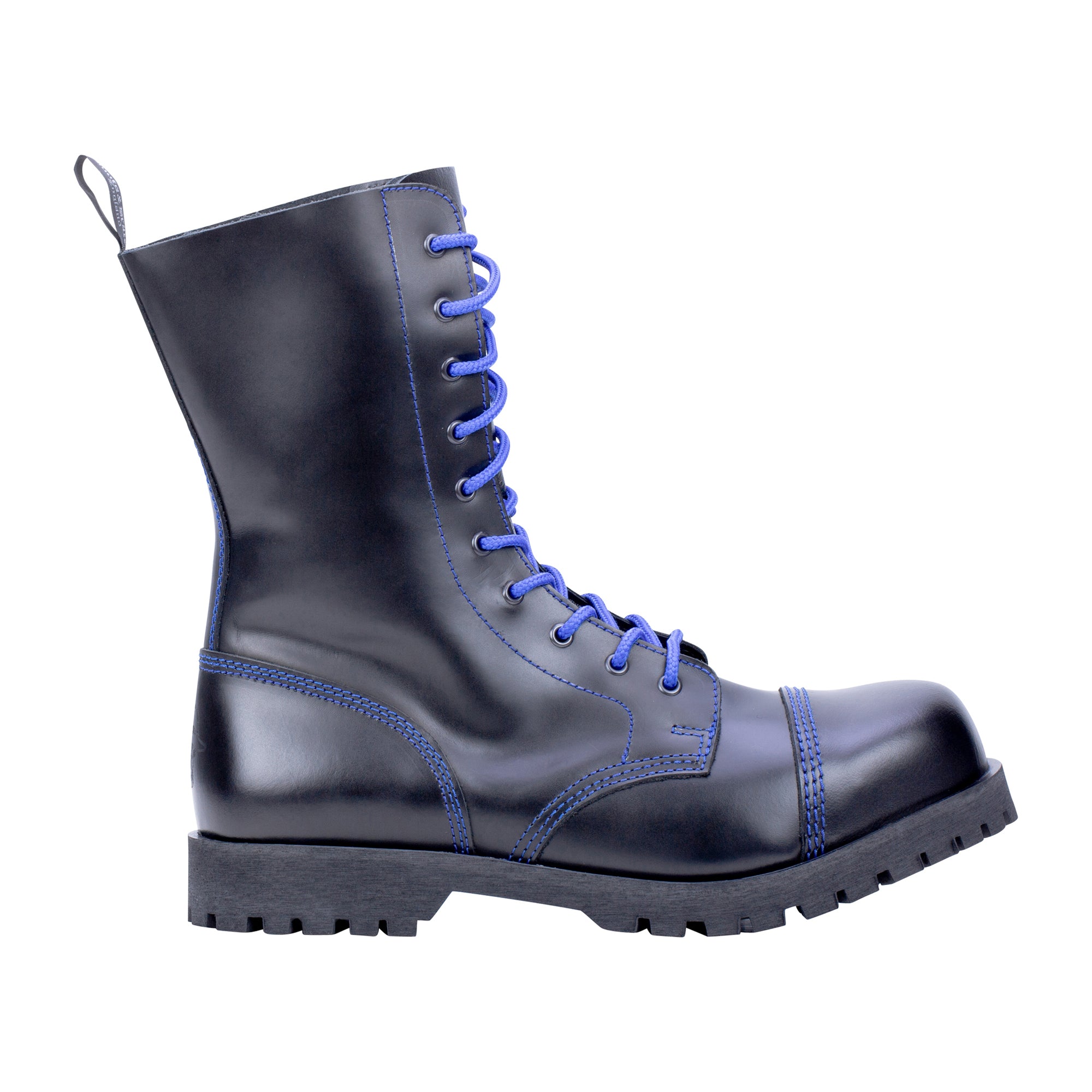 Boots & Braces Stiefel 10-Loch blau schwarz