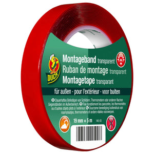 Duck Tape Duck Tape Montageband Außen 19 mm x 5 m transparent - ASMC