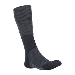 Woolpower Socken Skilled Knee-High 400 dunkelgrau schwarz