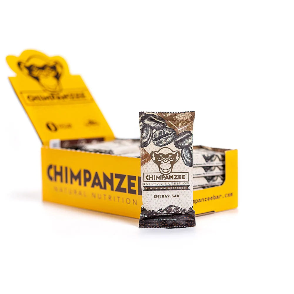 Chimpanzee Riegel Energy Bar Schokolade Espresso 20 Stück - ASMC