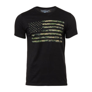 7.62 Design T-Shirt USMC Woodland Marpat Flag - ASMC